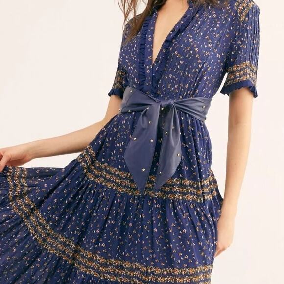 Free People Serena Studded Leather Sash Belt - Picture 1 of 5